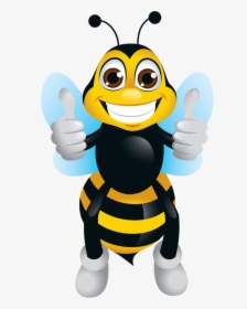 Happy Bee Png, Transparent Png, Transparent PNG