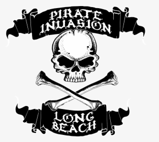 Pirate Invasion Long Beach Logo , Transparent Cartoons - Long Beach Pirate Invasion Logo, HD Png Download, Transparent PNG