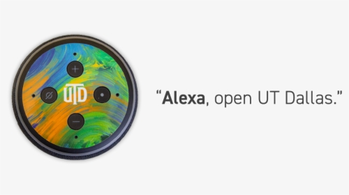 Image Of Echo Dot With Ut Dallas Skin - Cd, HD Png Download, Transparent PNG