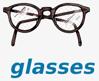 Harry Potter Glasses Vector Drawing Of Spectacles Clipart - Glasses Flashcard, HD Png Download, Transparent PNG
