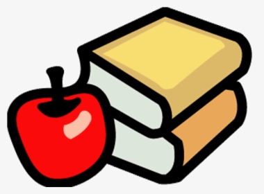 Apple Book Clipart - Clipart Apple Next To The Book, HD Png Download, Transparent PNG