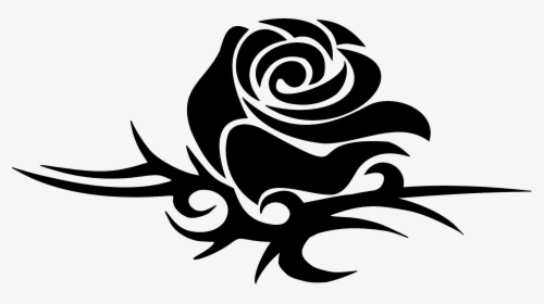 Free Tattoo Rose Download 18 Png Transparent Free Pictures - Tribal Flower Tattoo Design, Png Download, Transparent PNG