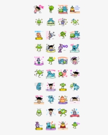 Custom Stickers Line Sticker Gif & Png Pack - Monster Inc Line Sticker, Transparent Png, Transparent PNG