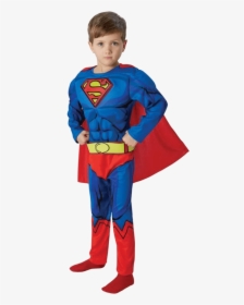 Child Deluxe Comic Book Superman Costume - Youth: Dc-superman Logo, HD Png Download, Transparent PNG