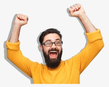 Happy Excited Photos - Funny Poses For Men, HD Png Download - kindpng