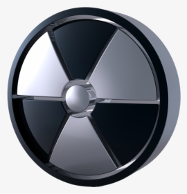 Black And White Radiation Symbol - Radioactive Symbol, HD Png Download, Transparent PNG