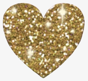 Transparent Gold Glitter Heart Png - Transparent Gold Glitter Heart, Png Download, Transparent PNG