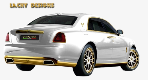 Car In Gold And White Colour, HD Png Download, Transparent PNG