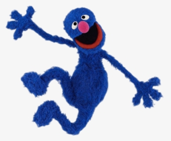 Sesame Street Grover Happy Jump - Sesame Street Character Png, Transparent Png, Transparent PNG
