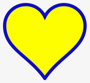 Michigan Blue Gold Heart Svg Clip Arts - Yellow And Blue Hearts, HD Png Download, Transparent PNG