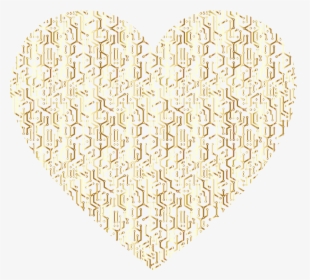 Gold Electronic Heart No Background - Gold Transparent Background Heart Png, Png Download, Transparent PNG