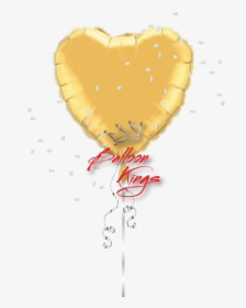 Gold Heart - Gold Qualatex Foil Heart, HD Png Download, Transparent PNG