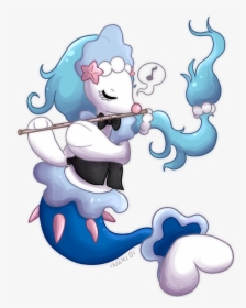 Primarina Playing Flute By Inukibi - Cartoon, HD Png Download, Transparent PNG