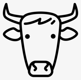 Cow Head Png - Cabeza De Vaca Drawing, Transparent Png, Transparent PNG