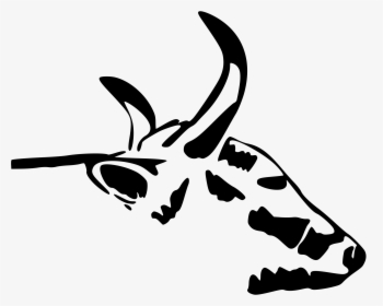 Cow Head Drawing At - Cow Head, HD Png Download, Transparent PNG