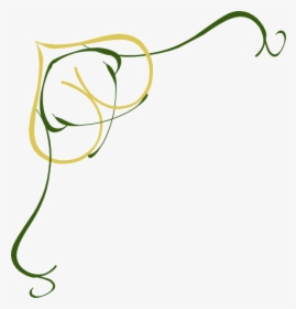 Gold Heart And Green Branches Svg Clip Arts, HD Png Download, Transparent PNG