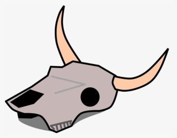 Drawing Cow Head - Cow Skull Clipart, HD Png Download, Transparent PNG