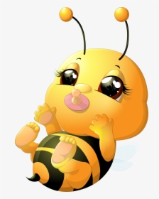 Beehive Honey Bee Transprent - Baby Bee Cartoon Png, Transparent Png, Transparent PNG