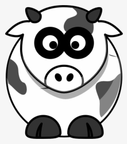 Clipart Cow Head - Cartoon Cow No Background, HD Png Download, Transparent PNG