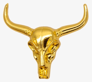 Gold Cow Skull Png, Transparent Png, Transparent PNG