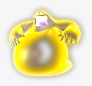 Luigi S Mansion Ghost Png - Luigi Mansion Dark Moon Yellow Ghost, Transparent Png, Transparent PNG