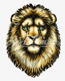 Big Face Roaring Lion Adult T-shirt The Mountain , - Masai Lion, HD Png Download, Transparent PNG
