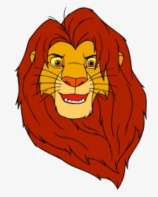 Simba Lion King Face , Png Download - Lion King Cartoon Face, Transparent Png, Transparent PNG