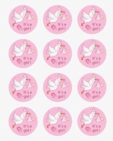 Clip Art Its A Girl Cupcake Toppers - Shower Baby Topper Its Girl, HD Png Download, Transparent PNG