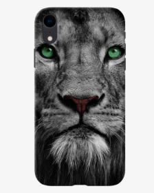 Lion Face Case Cover For Iphone Xr - Black And White Photo Of Lions, HD Png Download, Transparent PNG