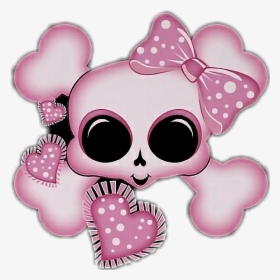 Transparent Cute Sugar Skull Clipart - Its A Girl Skull, HD Png Download, Transparent PNG