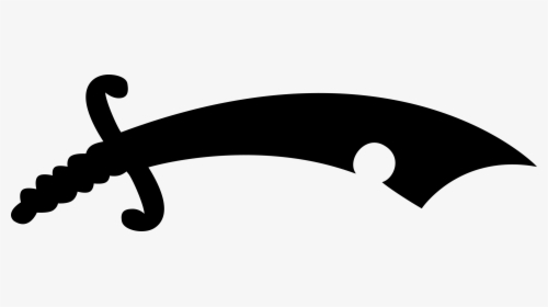 Saxon Seaxe Silhouette Big - Sword Silhouettes Png, Transparent Png, Transparent PNG