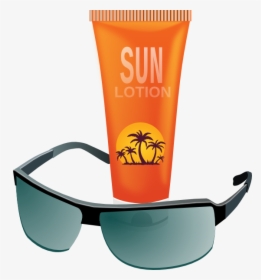 Sunny Clipart Cool Sunglasses - Suntan Lotion Clipart, HD Png Download, Transparent PNG