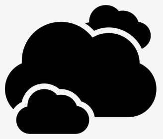 Clouds Black Storm Weather Symbol - Clouds Icon Png, Transparent Png, Transparent PNG