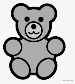 Gummy Bear Clipart - Teddy Clipart Black And White, HD Png Download, Transparent PNG