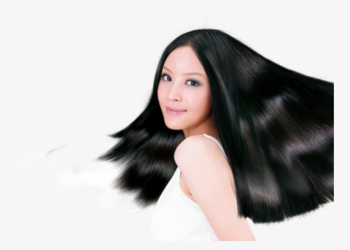 Black Model Png - Long Hair Shampoo Girl, Transparent Png, Transparent PNG