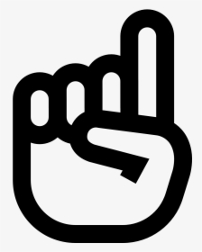 Transparent Finger Icon Png - Foam Finger Icon Transparent Background, Png Download, Transparent PNG