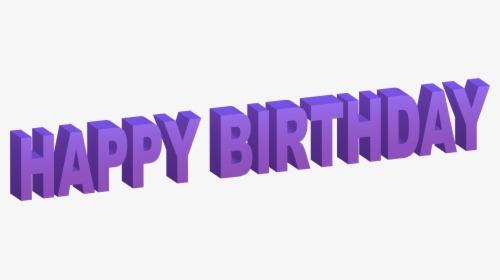 Svg Stock D Clip Art Image Gallery View Full - Happy Birthday Png Text 3d, Transparent Png, Transparent PNG