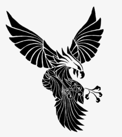 Eagle Tattoo Transparent Background Png - Tribal Eagle Designs Tattoo, Png Download, Transparent PNG