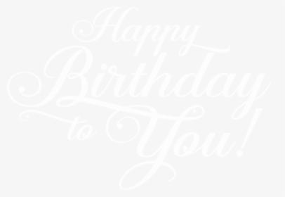 Happy Birthday Text Black And White Png - Happy Birthday Text Black Png, Transparent Png, Transparent PNG