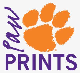 Tiger Paw Print Stencil - Clemson Png Logo, Transparent Png, Transparent PNG
