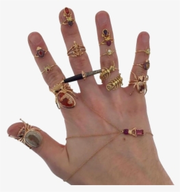 #hand #hands #jewelry #rings #bugs #png #pngs #aesthetic - Hand With Rings Png, Transparent Png, Transparent PNG
