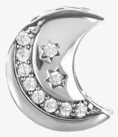 Silver Crescent Moon Bead For Use With Dbw Interchangeable - Body Jewelry, HD Png Download, Transparent PNG