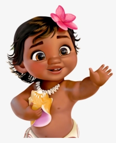 Company Moana Walt Birthday Child Baby Party Clipart - Moana Baby Png, Transparent Png, Transparent PNG