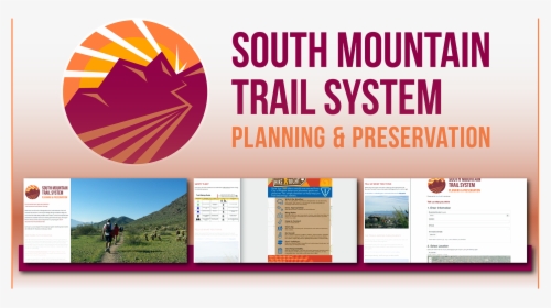 South Mountain Park Trails Master Plan - Graphic Design, HD Png Download, Transparent PNG