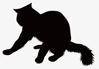Black Cat Whiskers Silhouette Hello Kitty - Kitty Cat Silhouette Transparent Background, HD Png Download, Transparent PNG