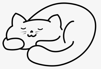 Transparent Sleeping Cat Clipart - Sleep Cat Pixel Png, Png Download, Transparent PNG