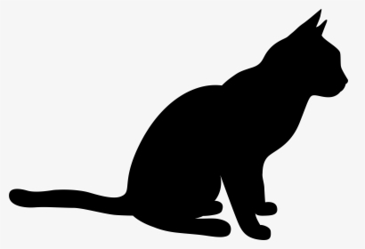 Black Cat Black And Animal Shadow Clipart Of Epinions, - Black Cat Clipart Png, Transparent Png, Transparent PNG