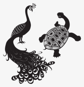 Peacock And The Tortoise , Png Download - Peacock And The Tortoise, Transparent Png, Transparent PNG