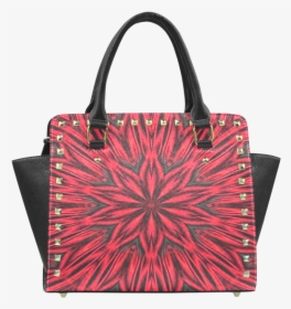 Red Tiger Stripes Rivet Shoulder Handbag - Handbag, HD Png Download, Transparent PNG