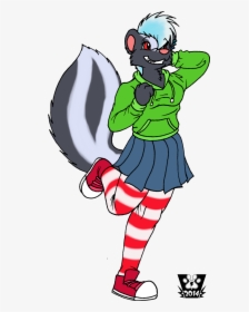 Skunk Girl By Sultz Z - Cartoon, HD Png Download, Transparent PNG